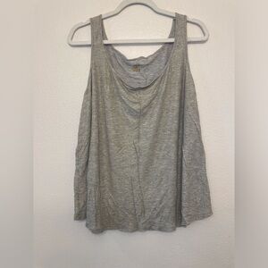 Jennifer Lopez JLO Women’s Gray Gold Shimmer Sleeveless Tank Top Size‎ 3X